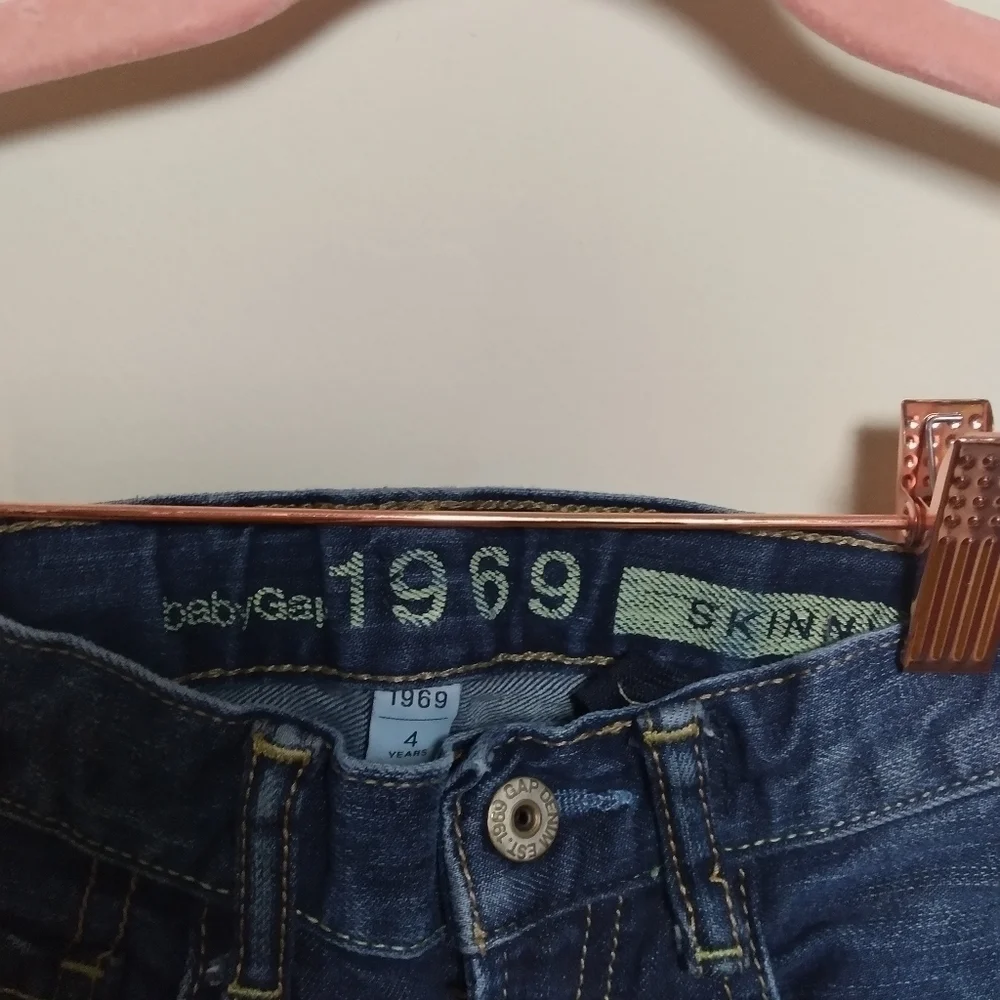 Baby Gap 1969 Medium Wash Adjustable Waist Skinny Jeans Size 4 Years